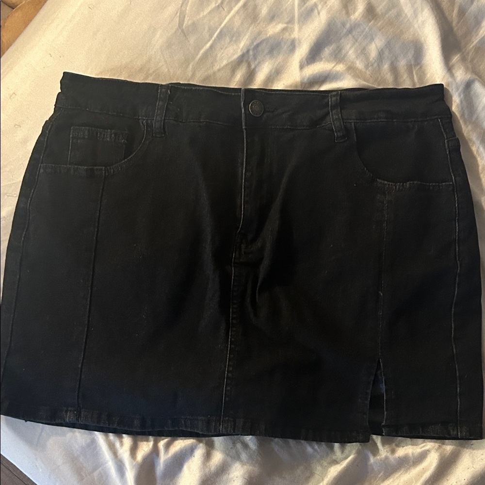 Amazon Essentials Dark Denim Mini Skirt